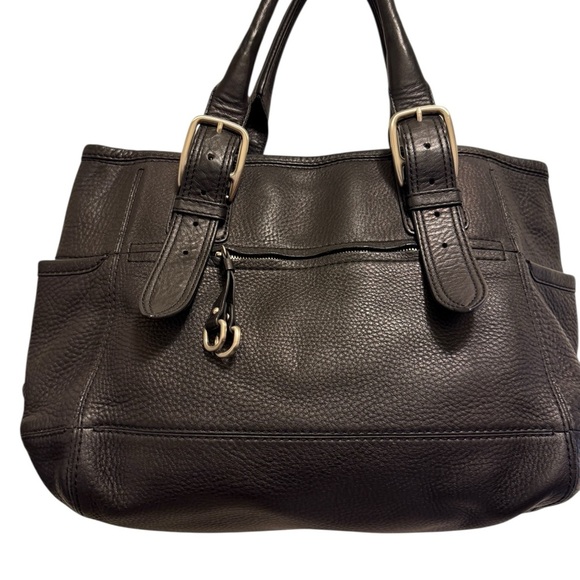 Cole Haan Elegant Black Leather Tote Bag in great conditions comfy and chic - Picture 9 of 16
